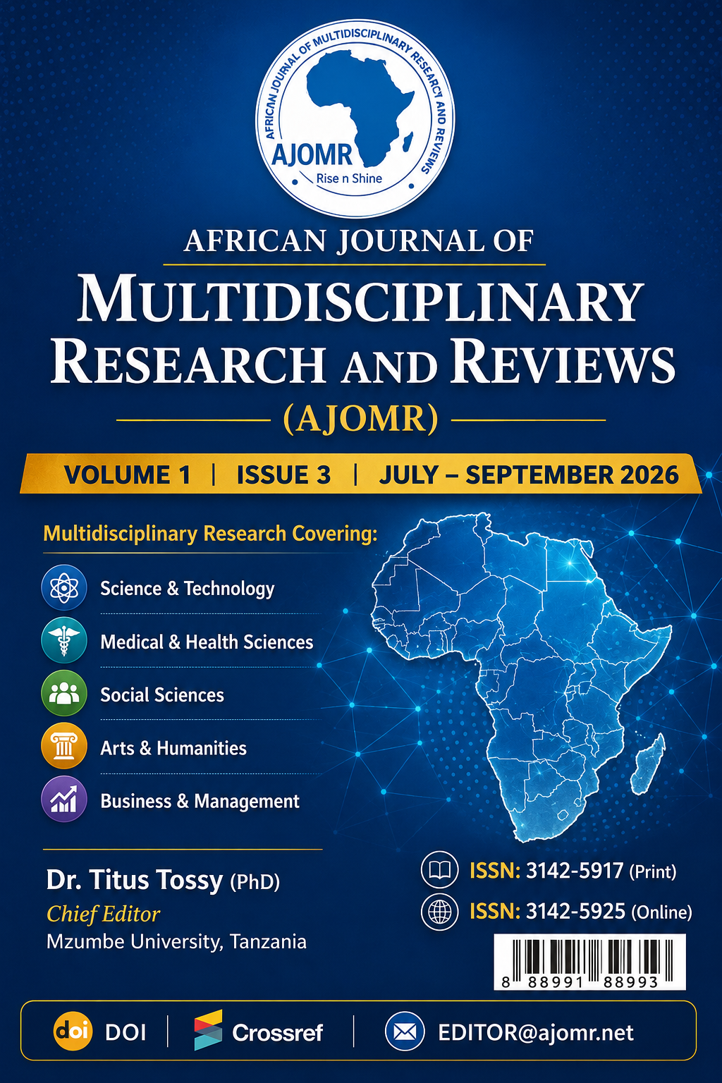 					View Vol. 1 No. 3 (2026): Volume 1 Issue 3   July - September 2026
				